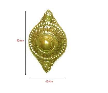 Brass Door Bell Push Button Deco 80mm #2452 - Image 2