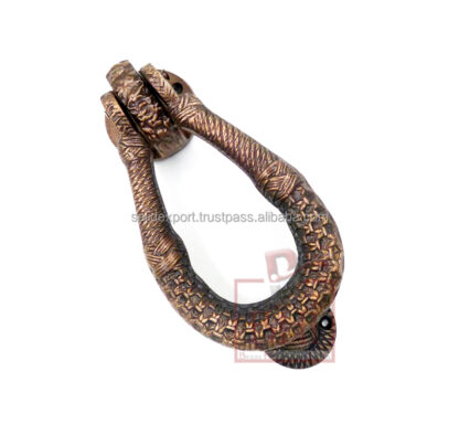 Cast Iron Door Knocker Heavy Weaving Cane 195mm #2464 - Image 4