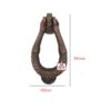 Cast Iron Door Knocker Heavy Weaving Cane 195mm #2464 - Image 3