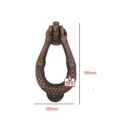 Cast Iron Door Knocker Heavy Weaving Cane 195mm #2464 - Image 3