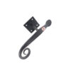 Hand Forged Iron Window Shutter Dogs Curly Tail 170mm Fenster Halter #2560 Black Finish - Image 5