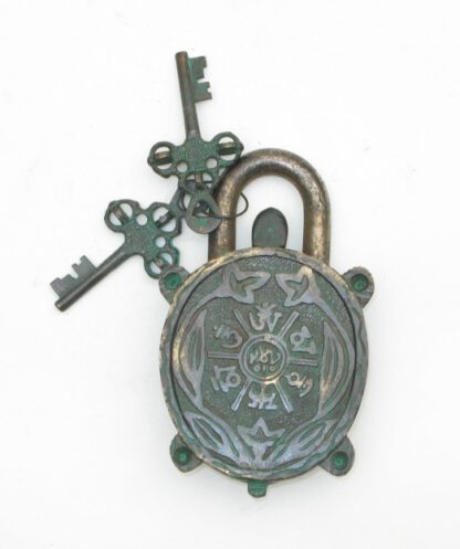 Brass Door Lock Handmade Turtle Design 130mm #2841 - Image 4