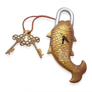 Brass Antique Door Lock Handmade 'Fish’ Design 175mm #2843