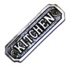Cast Iron "KITCHEN" Door Sign Plaques It's a fun and attractive decoration for your house, cafe, kitchen, club, office, bar, restaurant, dorm, garage, and more! Vintage metal tin signs can also be the first choice for gift giving, very artistic Natural Lacquer Finish 100mm #3095
