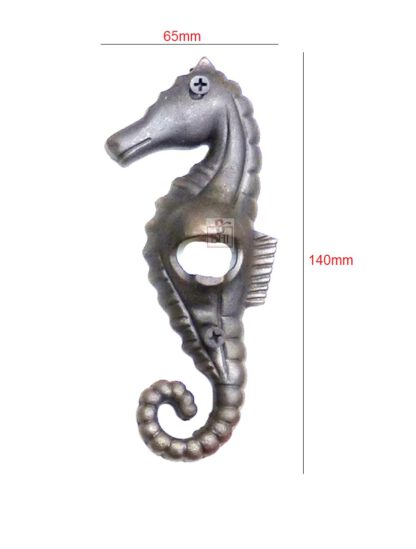 CAST IRON BOTTLE OPENER SEAHORSE 140mm#3130 - Image 2