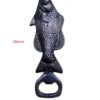 Cast Iron Beer Bottle Opener Fish Design Retro Style Opener Wine Bottle Opener Birthday Gifts for Dad Husband etc for Bar Kitchens Bottle Opener Save Water Drink Beer Vintage Antique Pub Top Bottle Opener, Wine Gifts for Men ,Dad ,Fans, wine Champagne, Birthday Gifts Christmas Gifts for Men Dad Women 160mm #3132 - Image 2