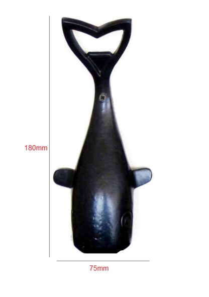 Cast Iron Bottle Opener Whale Fish design 180mm#3137 - Image 2