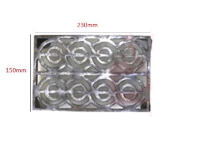 Cast Iron Air Brick Heavy Vintage Victorian Ventilation Grille Wall Air Vent Open Shut Cover Period Hit & Miss Sliding Adjustable Grille Natural Lacquer Finish 230mm #3148 - Image 2