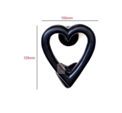 Cast Iron Heart Door Knocker 120mm #3185 - Image 2