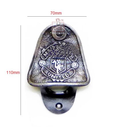 CAST IRON BOTTLE OPENER ‘UNITED’ WALL MOUNTED 110mm#3266 - Image 2