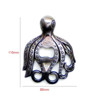 CAST IRON BOTTLE OPENER ‘OCTOPUS’ WALL MOUNTED 110mm#3267 - Image 2