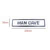 Cast Iron "MY MAN CAVE" Sign Shed Antique Style Plaque Christmas Day Gift Idea for Dad Daddy Present Gift For Him Cast Iron Black and White Door Sign Plaques 230mm #3782 - Image 2