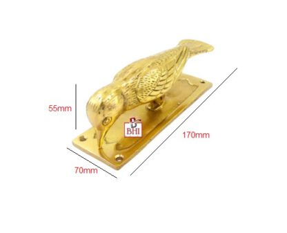 Brass Door Knocker Woodpecker 170mm #3903 - Image 2