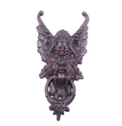 Cast Iron Door Knocker King 205mm #3959 Black Finish