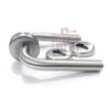 Stainless Steel Door Handle On Rose With Keyhole 135mm #4065 - Image 5