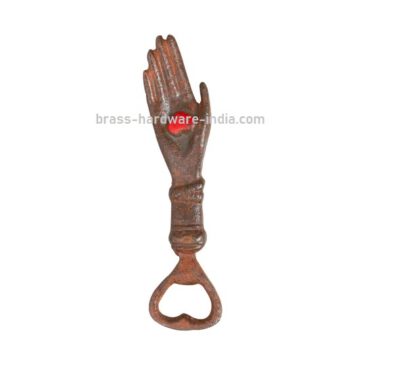 Brass Bottle Opener -Hand 145mm#4082