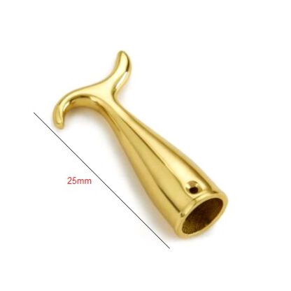 Brass Single Boal Hook 25mm # 5049 - Image 2