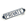 Cast Iron "PRIVATE" Sign Plaque Door Wall Cafe Shop Pub Hotel Bar Work B/White Vintage Finish 195mm #519 - Image 2