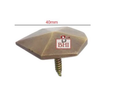 Solid Antique Bronze Upholstery Clavos NailHeads Round Head FourTap design 40mm #595 - Image 2