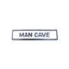 Cast Iron "MY MAN CAVE" Sign Shed Antique Style Plaque Christmas Day Gift Idea for Dad Daddy Present Gift For Him Cast Iron Black and White Door Sign Plaques 230mm #3782