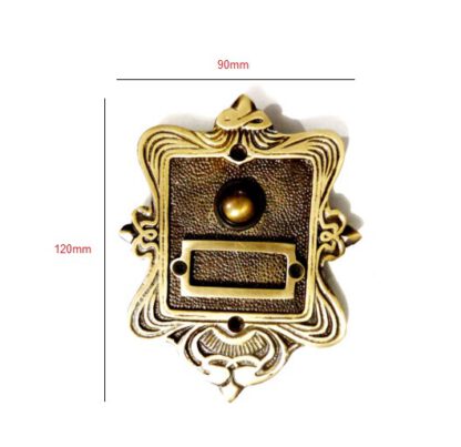 Brass Door Bell Push Button Ferry Hat Design 120mm #6272 - Image 2
