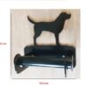 Labrador Paper Roll Holder ,Decorative Cast Iron Metal Paper Roll Holders, Toilet Paper Storage for Bathrooms Kitchen, Metal Toilet Paper Black Finish 150mm #6341 - Image 2