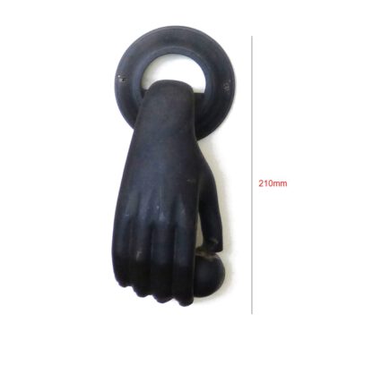 Cast Iron Door Knocker Lady Hand With Ball 210mm #707 - Image 2