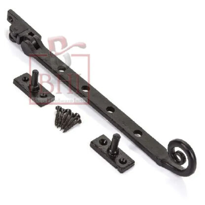 Cast Iron Sash Window Casement Stay Curly Style 250mm #920 - Image 3