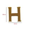 Brass Door Sign Letter "H" Door House Letters and Street Address Plaques Letters for Residence Mailbox Hotel House Door Letter Suitable for All Door Types Wooden, PVC and Composite With Fixing Screw Polish Brass Vintage Finish 80mm #926 - Image 2