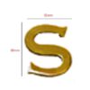 Brass Door Sign Letter "S" Door House Letters and Street Address Plaques Letters for Residence Mailbox Hotel House Door Letter Suitable for All Door Types Wooden, PVC and Composite With Fixing Screw Polish Brass Vintage Finish 80mm #928 - Image 2