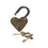 Vintage Handmade Door Lock - Flower  For Antique Doors 120mm #6314