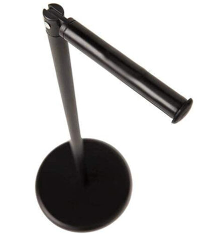 Cast Iron Pedestal Toilet Roll Holders Folding Paper Holder Cast Iron Bathroom Stand, Anti Rust Pedestal Toilet Paper Holder Black Vintage Finish # 6326 - Image 2