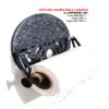 Cast Iron Crown Kitchen Fixture Style Kitchen Roll Holder Wall Mounted Admire Detail-Rich Design And Beautiful Elements That Enrich Your Bathroom Decor, Creating a Sophisticated And Unique Ambience Black Finish 245mm #251 - Image 4