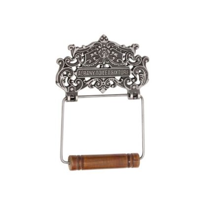 Toilet Paper Holder-Albany Toilet Fixture Victorian French Style Wall Mounted Toilet Paper Holder Brass Antique Finish 95mm # 6357 - Image 2