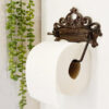 Cast Iron Toilet Roll Holder Paper Vintage Style Brown Finish Toilet Paper Holder in Country House Style Decoration Bathroom Toilet Paper Holder 165mm #6337 - Image 2
