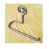 Wrought Iron  Metal Toilet Roll Holder for Bathroom Toilet Wall Mount Handmade Bathroom Lavatory Toilet Paper Holder Wall Mount Natural Finish 200mm #2679 - Image 3