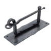 Wrought Iron Forged Metal Toilet Roll Holder for Bathroom Toilet Wall Mount Handmade Bathroom Lavatory Toilet Paper Holder Wall Mount Natural Finish# 5009 - Image 2