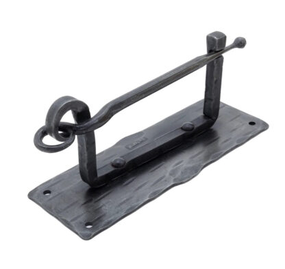 Wrought Iron Forged Metal Toilet Roll Holder for Bathroom Toilet Wall Mount Handmade Bathroom Lavatory Toilet Paper Holder Wall Mount Natural Finish# 5009 - Image 2