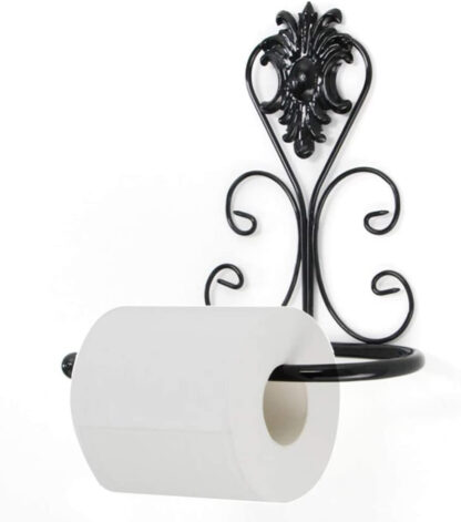 Toilet Paper Holder- Blacksmith Handmade Wall Mount Wrought Iron Toilet Paper Holder Farmhouse, Vintage Decor Easy to Install # 6343