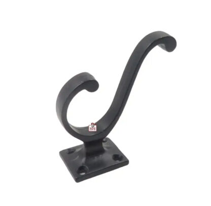 Cast Iron Hat & Coat Hook 80mm #1668 Black Finish - Image 2