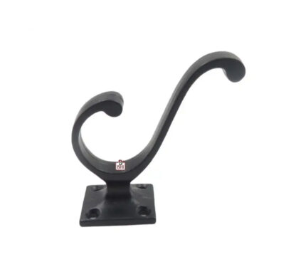 Cast Iron Hat & Coat Hook 80mm #1668 Black Finish