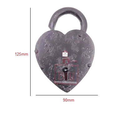 Vintage Handmade Door Lock For Antique Doors 125mm #3695 - Image 2