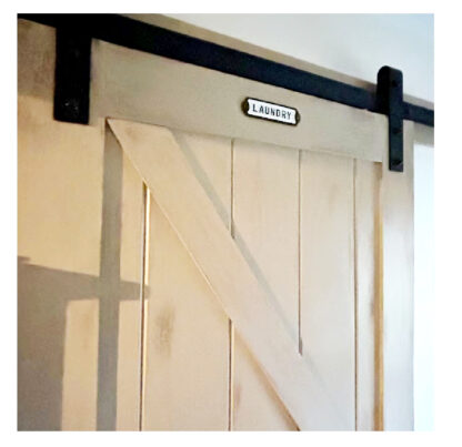 Cast Iron "LAUNDRY " Sign Plaque Door Wall Cafe Shop Pub Hotel Bar Work B/White Vintage Finish 220mm #3777 - Image 3