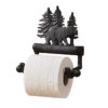 Cast Iron Retro Collections Sentry Paper Company Patent Toilet Paper Holder - Wall Mounted -Toilet Paper Holder for Bathroom Black Finish #5012