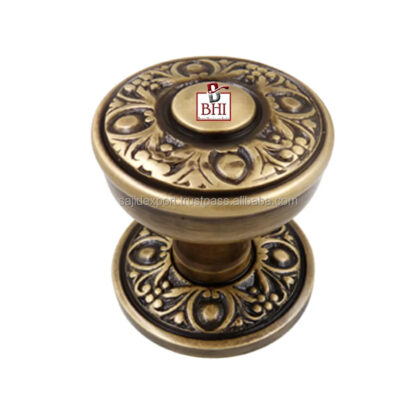 BRASS DUTCH DOOR KNOB ORNATE 60mm # 2684