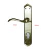 Brass Door Handle On Plate 250x45mm #1064 - Image 2