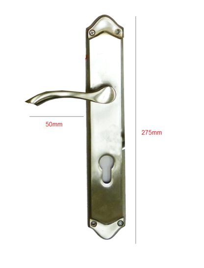 Brass Door Handle On Plate 275x50mm #1065 - Image 2