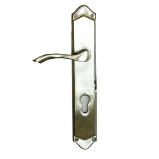 Brass Door Handle On Plate 275x50mm #1065