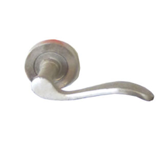 ALUMINIUM DOOR HANDLE ON ROSE 50mm ROSE x 115mm HANDLE #1071