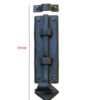 Forged Iron Straight Fish Tail Bolt Black powder coated Finish Heavy Duty Antique Slide Door Latch Lock - Ideal for Doors, Windows and Cupboards 160mm #1204 - Image 2